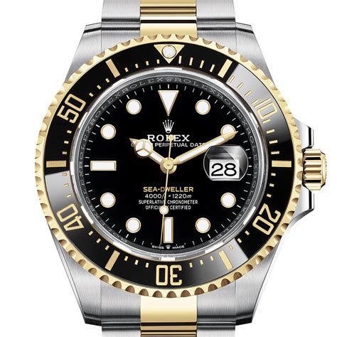 rolex oyster perpetual sea dweller in rolesor|rolex sea dweller 4000 price.